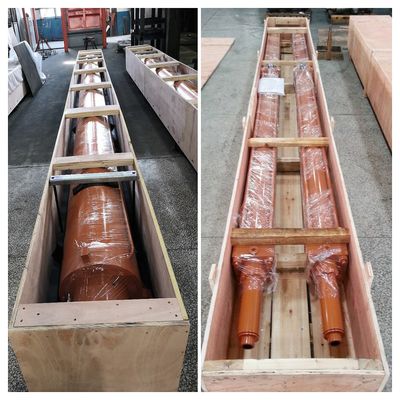 21 Mpa فشار کار کارخانه فولاد سیلندر های هیدرولیکی سنگین با طول ضربات سفارشی