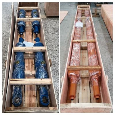 32 Mpa فشار تست فولاد کارخانه سنگین کار سیلندر هیدرولیک با قطر سفارشی