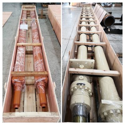 با قطر سفارشی 32 Mpa فشار تست فولاد کارخانه سنگین کار سیلندر هیدرولیک