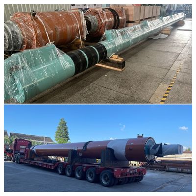 21 Mpa فشار کار فابریکه فولاد سیلندرهای هیدرولیکی سنگین با قطر حداکثر حفاری 865mm